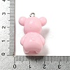 10Pcs Opaque Resin Pendants RESI-H160-01P-03-3