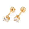 Heart Glass Ear Fake Plugs EJEW-H105-25G-B-4