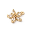 Brass Micro Pave Cubic Zirconia Charms LS-KK-D371-04F-G-2