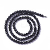 Natural Black Onyx Beads Strands X-G-F596-28-4mm-2