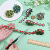 6 Yards 6 Colors Polyester Flower Embroidery Lace Trim Ribbon OCOR-PH0006-96-3