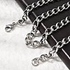 Tarnish Resistant 304 Stainless Steel Twisted Chain Curb Chain Necklaces NJEW-V0323-07-1