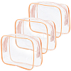 Transparent PVC Cosmetic Zipper Pouches AJEW-WH20007-23-1