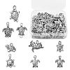 90Pcs 9 Styles Tibetan Style Zinc Alloy Charms TIBEP-CJ0002-02-3