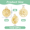 10Pcs Brass Pendants KK-HS0015-61-2