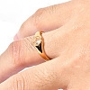 304 Stainless Steel Pave Clear Cubic Zirconia Finger Rings WG85DA0-05-2