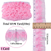 10M Polyester Flower Lace Ribbon with Paillettes OCOR-GF0003-34B-2