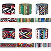 6Pcs 6 Colors Polyester Ribbons OCOR-FH0001-48B-1