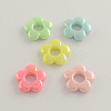 AB Color Plated Opaque Acrylic Bead Frames X-SACR-Q106-14-1