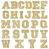 26Pcs Letter A~Z Glitter Powder with Paillette Sew on Cloth Patches PATC-MA0001-54C-1