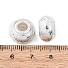 Opaque Resin Rondelle European Beads RESI-Z046-03-4