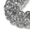 Transparent Spray Painting Crackle Glass Beads Strands GLAA-NH0001-05I-3