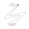 12Pcs 12 Styles Natural Mixed Stone Chip Pendant Necklace Sets NJEW-JN05097-5