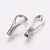 Tarnish Resistant 304 Stainless Steel Magnetic Clasps with Glue-in Ends X-STAS-L189-14P-4