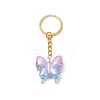 Butterfly UV Plating Rainbow Iridescent Acrylic Pendant Keychain KEYC-JKC00485-2