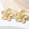 304 Stainless Steel Stud Earrings for Women EJEW-U047-28G-1