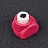 Random Single Color or Random Mixed Color Mini Plastic Craft Paper Punch Sets for Scrapbooking & Paper Crafts LS-AJEW-L051-16-1