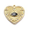 304 Stainless Steel Enamel Rhinestone Pendants RESI-R155-020G-01-1