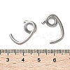 304 Stainless Steel Earring Finding STAS-L282-001P-3