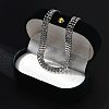 304 Stainless Steel Wheat Chain Necklaces for Women NJEW-U019-01P-3