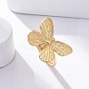 Brass Open Cuff Rings for Women RJEW-G341-04G-02-3