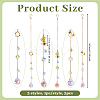 3Pcs Glass Suncatchers HJEW-OC00285-2