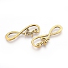 Tibetan Style Alloy Infinity with Hope Links connectors TIBE-S230-AG-FF-1