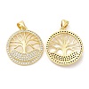 Rack Plating Brass Pendants KK-R146-10G-1