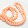 Baking Paint Glass Round Bead Strands X-DGLA-Q020-8mm-06-3