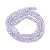 Cubic Zirconia Bead Strands ZIRC-P109-01B-09-4
