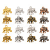 Craftdady 160Pcs 8 Colors Tibetan Style Alloy Charms FIND-CD0001-07-2