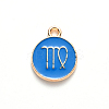 Alloy Enamel Pendants X-ENAM-S124-01B-02B-2