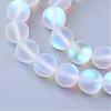 Synthetic Moonstone Beads Strands G-R375-6mm-A13-1