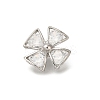 Rack Plating Brass Micro Pave Cubic Zirconia Pendants KK-F883-10P-01-1