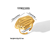 Autumn Winter High-End 304 Stainless Steel Cuff Rings for Women MR8055-4-2