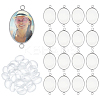 30Pcs 304 Stainless Steel Cabochon Connector Settings STAS-UN0063-27-1