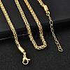 3MM Brass Wheat Chain Necklaces NJEW-M108-08G-4