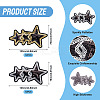 24Pcs 2 Colors Polyester Heat Transfer Vinyl Sheets PATC-TA0001-22-5