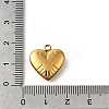 304 Stainless Steel Pendants STAS-V006-03G-06-3