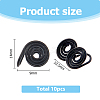 10Pcs Stainless Steel Spiral Pad Cuff Earrings EJEW-HS0001-03EB-2