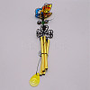 Iron 3D Butterfly Wind Chime Pendant Decorations HJEW-TAC0008-07C-3