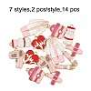 14Pcs 7 Styles Medical Theme  Alloy Enamel Pendants ENAM-FP0003-07-5