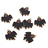 Eco-Friendly Alloy Enamel Pendants ENAM-T011-83B-NR-1