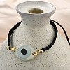 Evil Eye Acrylic Link Bracelets BJEW-U027-01G-4