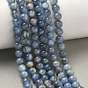 Natural Kyanite/Cyanite/Disthene Round Beads Strands G-N0150-05-6mm-6
