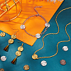 80Pcs 4 Colors Tibetan Style Zinc Alloy Connector Charms FIND-PH0004-84-2