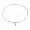 1Pc Brass Clear Cubic Zirconia Letter Pendant Necklaces NJEW-LP0001-32B-1
