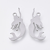 Tarnish Resistant 201 Stainless Steel Pendants LS-STAS-S110-004P-1
