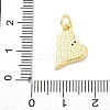 Brass Micro Pave Cubic Zirconia Pendants KK-D325-35G-3