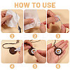DIY Wood Pendant Decorations Making Kits HJEW-CA00076-4